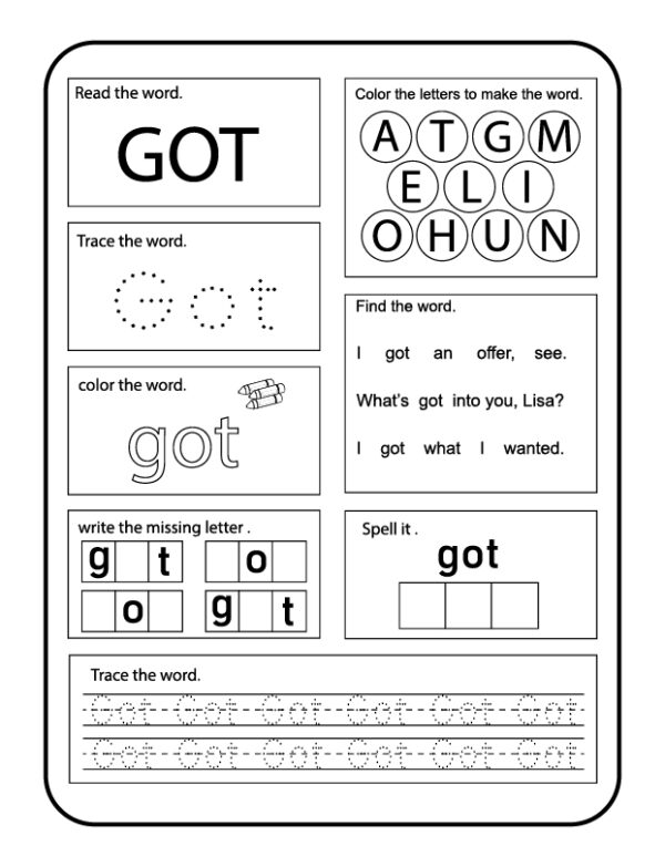 3rd Grade Sight Word Practice Worksheets-05