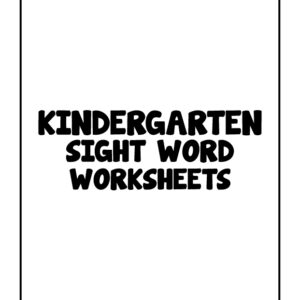 3rd Grade Sight Word Practice Worksheets