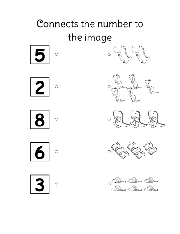 Connects The Number to the Image